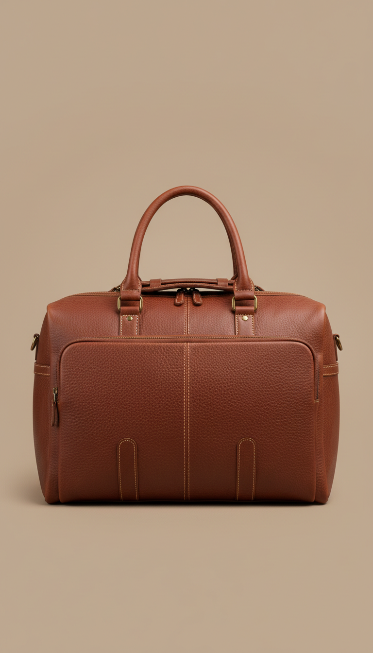 Chestnut Full-Grain Travel Bag